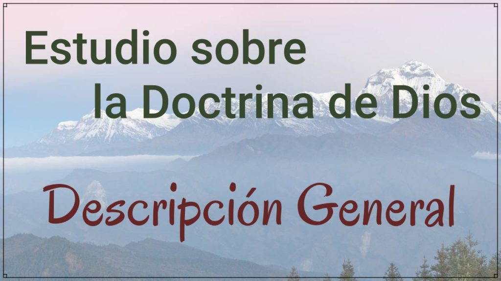 Estudio Sobre La Doctrina De Dios Descripci N General Salvo X Gracia